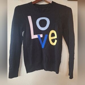 Chinti And Parker 100% Cashmere LOVE Sweater Womens Size M